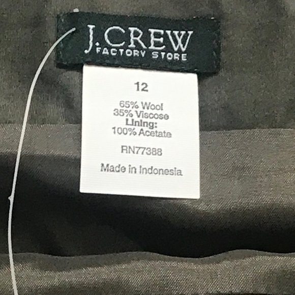J. Crew Factory Plaid Mini Skirt Women’s Size 12 NWT - Picture 2 of 6